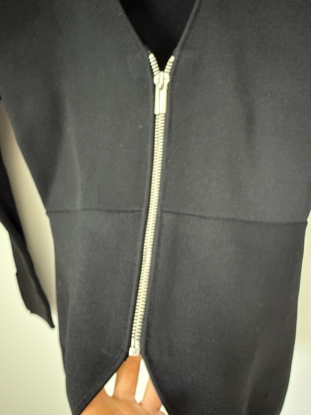 Witchery zip up knit cardigan sweater top - Picture 5 of 6